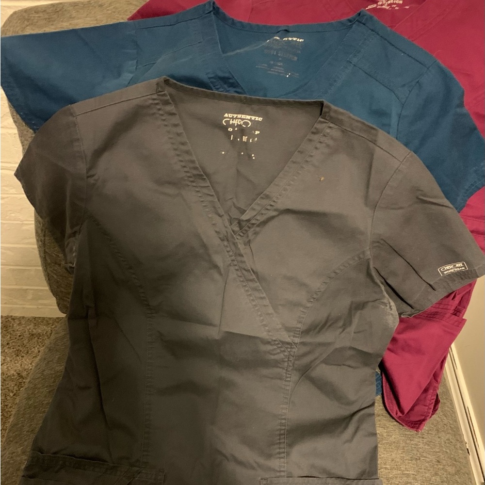 Set of three Cherokee scrub tops- XS